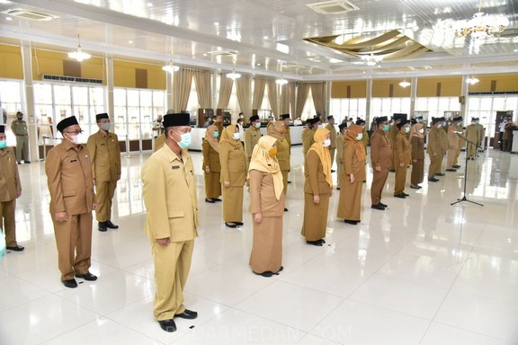 Ini Pejabat Eselon II dan Eselon III, yang Dilantik Gubernur Sumatera Utara
