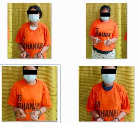Polres Binjai Ciduk Empat Ibu Rumah Tangga Saat Jualan Narkoba di Tandem Hilir