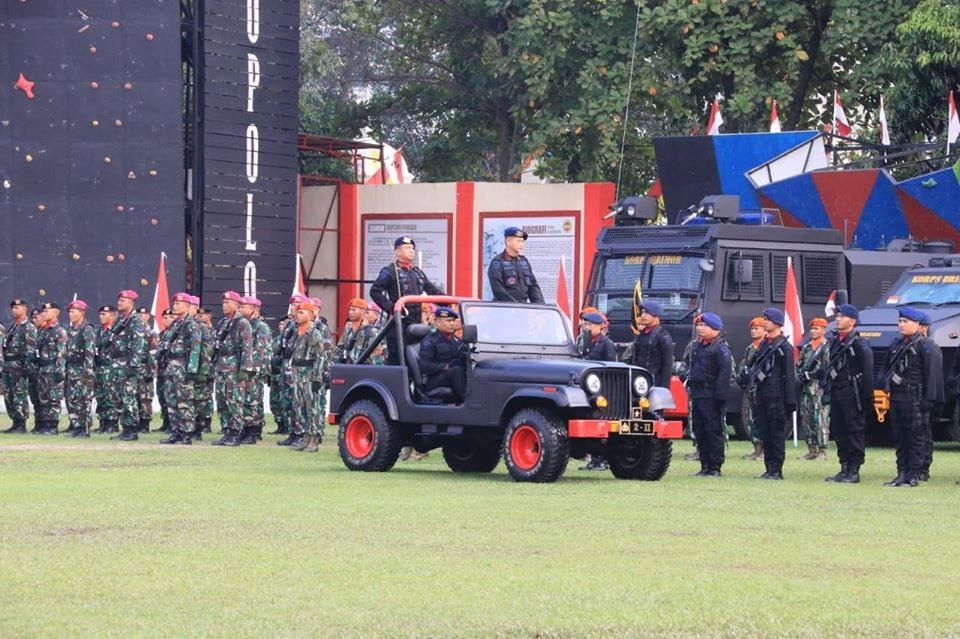 Upacara Hut Ke 74 Korps Brimob Polri Tahun 2019 Di Lapangan Mako