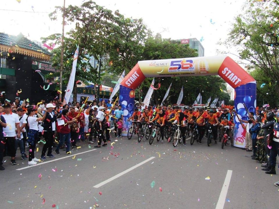 Ultah Bank Sumut ke 56, Walikota Lepas Fun Bike dan Fun Walk