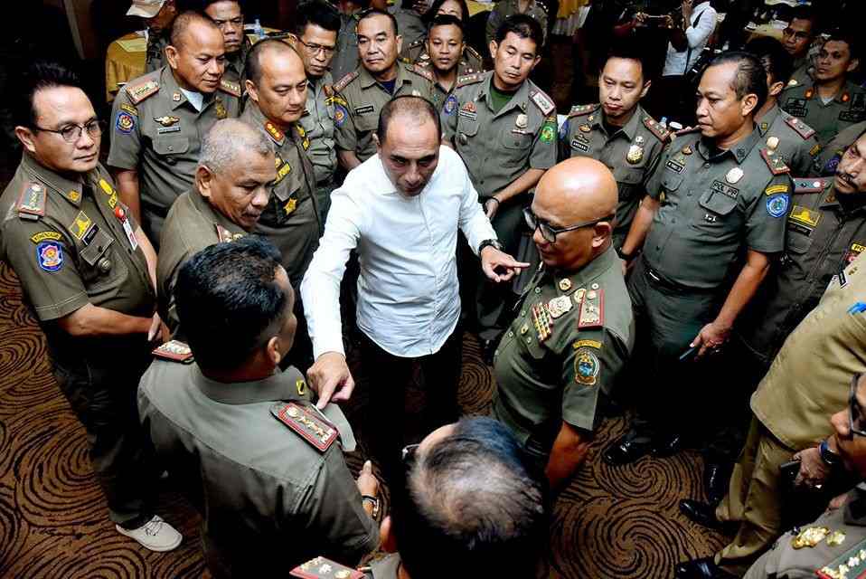 Edy Rahmayadi Ingatkan Satpol PP Tidak Hanya Anggar Otot