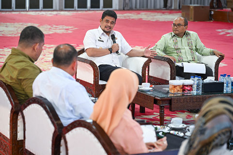 Gubernur Sumut Terima Walikota Padangsidimpuan,  Perkuat Sinergi Pembangunan dan Infrastruktur Daera