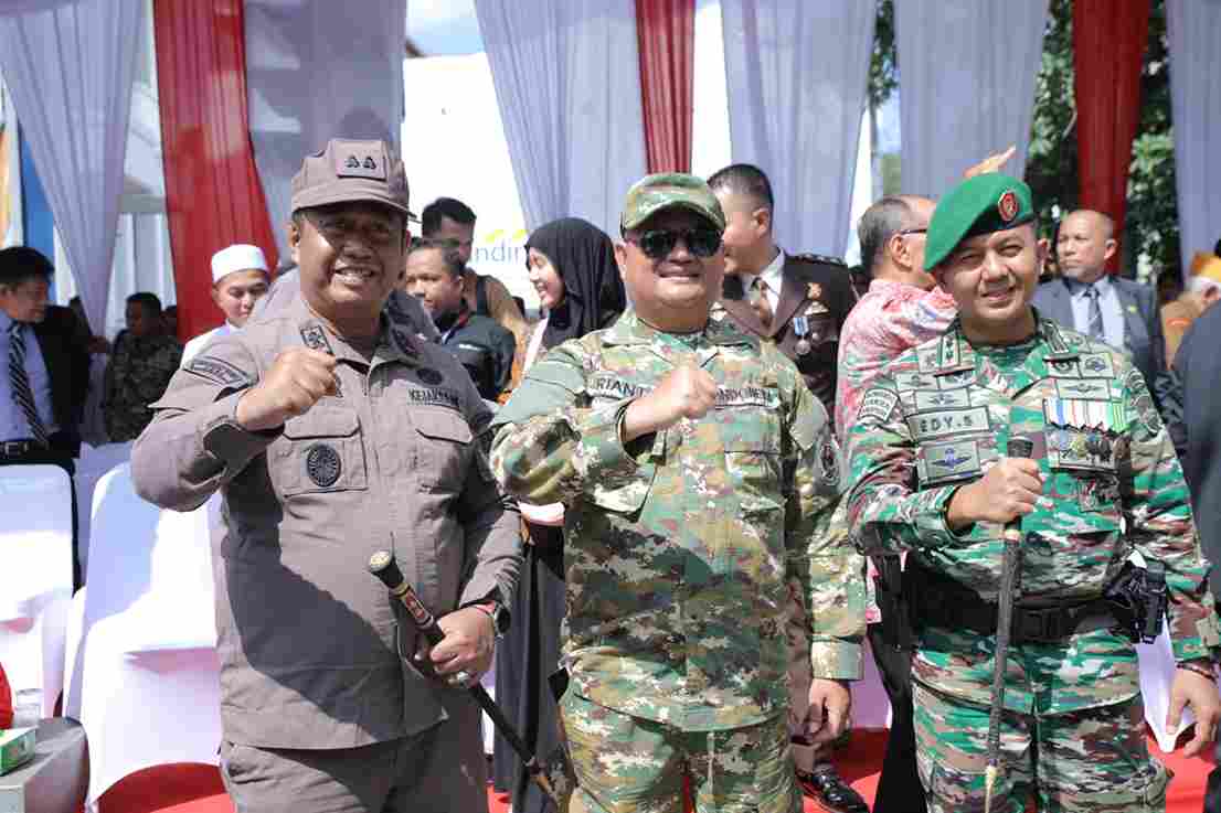 Pemkab Asahan Hadiri Upacara HUT ke-80 TNI di Dua Lokasi