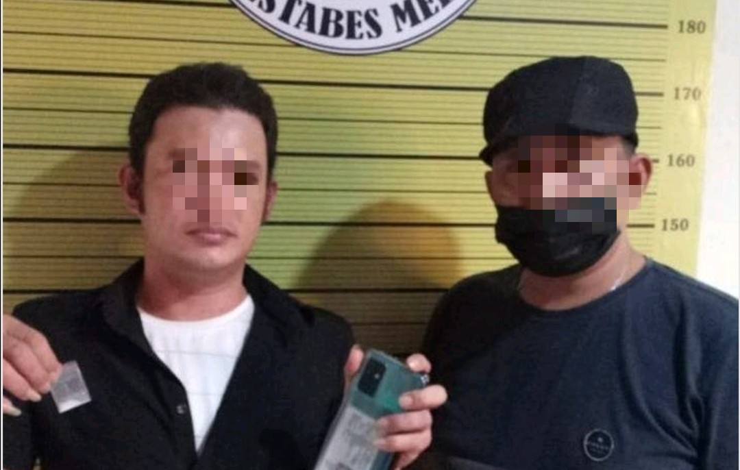 Sat Narkoba Polrestabes Medan Ringkus Dua Pria Bandar Narkoba, Amankan 2 Kg Barangbukti