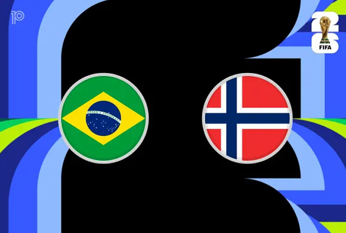 Brasil vs Norwegia Babak 16 Besar Piala Dunia FIFA 2026 pada 6 Juli 2026 Pukul 03.00 WIB