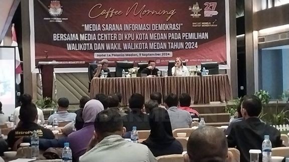 KPU Medan Gelar Coffee Morning Bersama Media Online