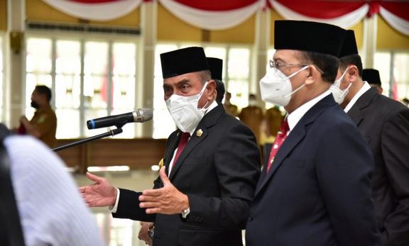 Gubernur Sumatera Utara Lantik 9 Pejabat Tinggi Pratama