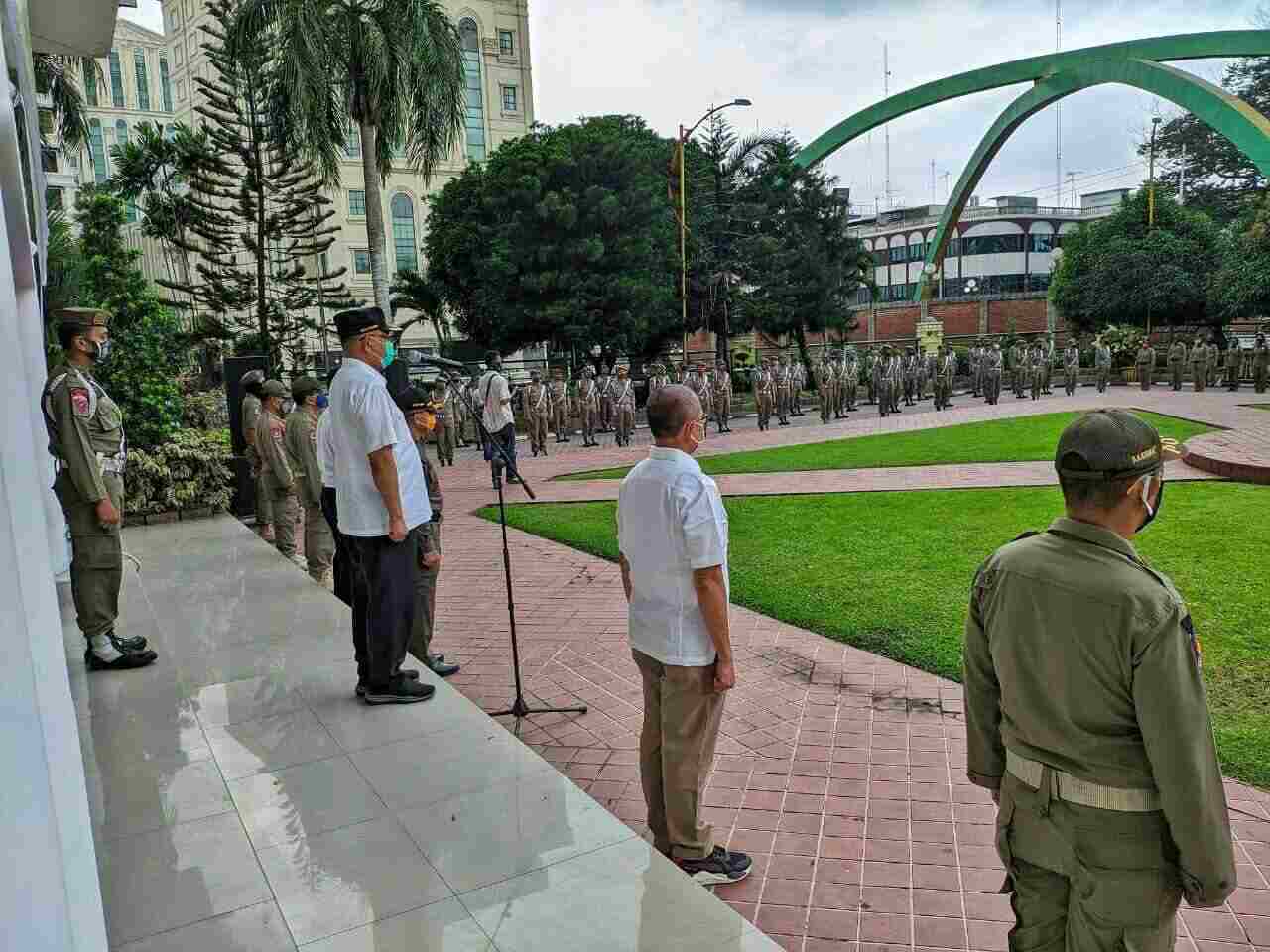 Apel Jelang Idul Fitri Walikota Arahkan Satpol PP Cegah Kerumunan