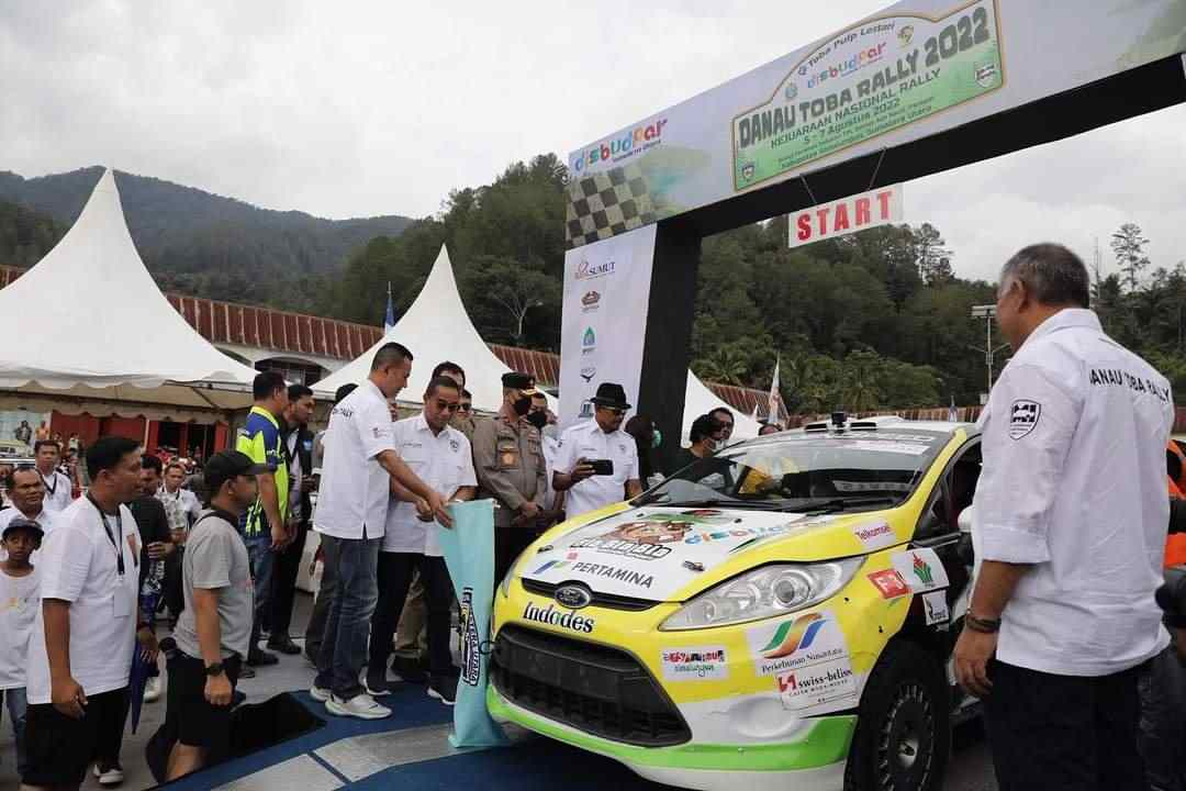 Wagub Sumut Buka Danau Toba Kejurnas Rally 2022, Ini Pesannya