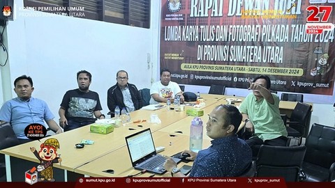 KPU Sumut Gelar Rapat Dewan Juri Lomba Fotografi Pilkada 2024