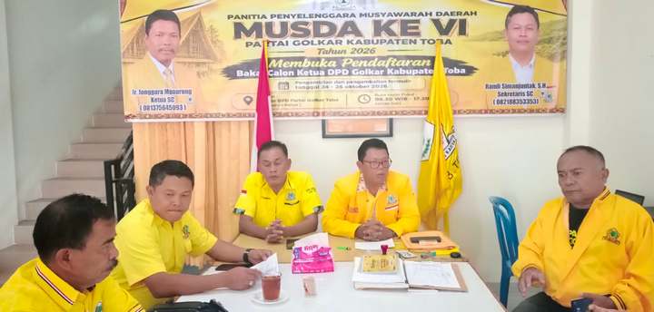 Golkar Toba Buka Penjaringan Ketua Periode 2026-2031, Pendaftaran Hanya Tiga Hari