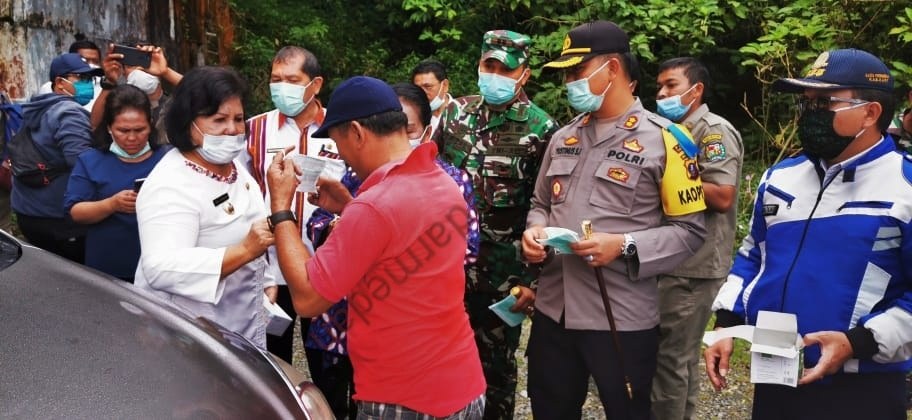 Forkopimda Kabupaten Karo Apresiasi Kinerja Tim Gustu di Perbatasan Desa Daulu