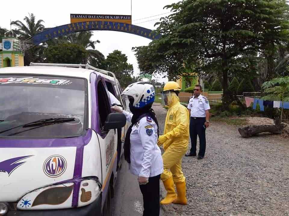 Dishub Labuhanbatu Cek Kesehatan Sopir Bus Luar Daerah