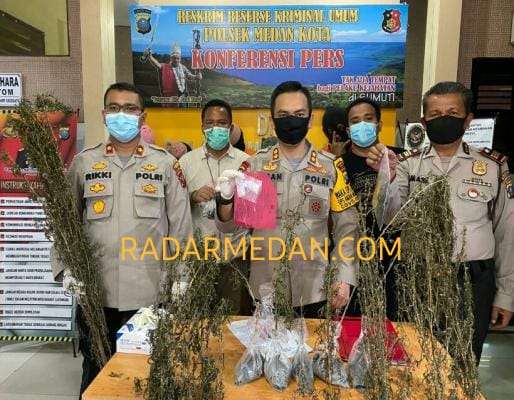 Tekab Polsek Medan Kota Ringkus Lima Pelaku Penyalahgunaan Narkotika