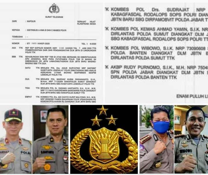 Wakapolda Sumut dan Dua Pejabat Utama Polda Terjadi Rotasi