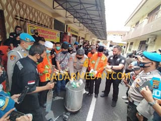 Polrestabes Medan Musnahkan Barang Bukti 35 Kilogram Sabu