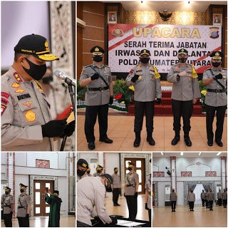 Sertijab Irwasda dan Dirlantas Polda Sumut Digelar