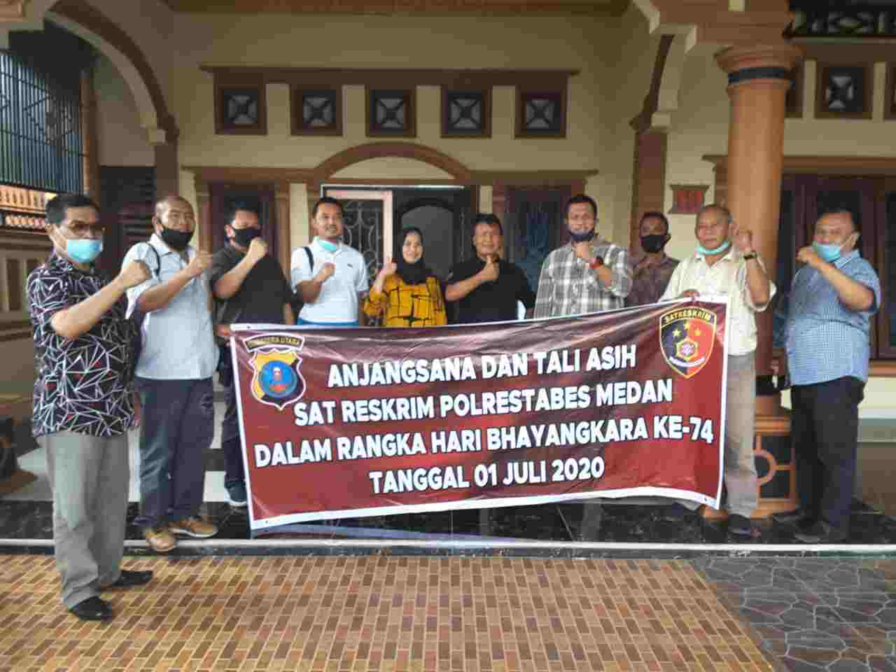 Sat Reskrim Polrestabes Medan Anjangsana ke Rumah Purnawirawan Polri