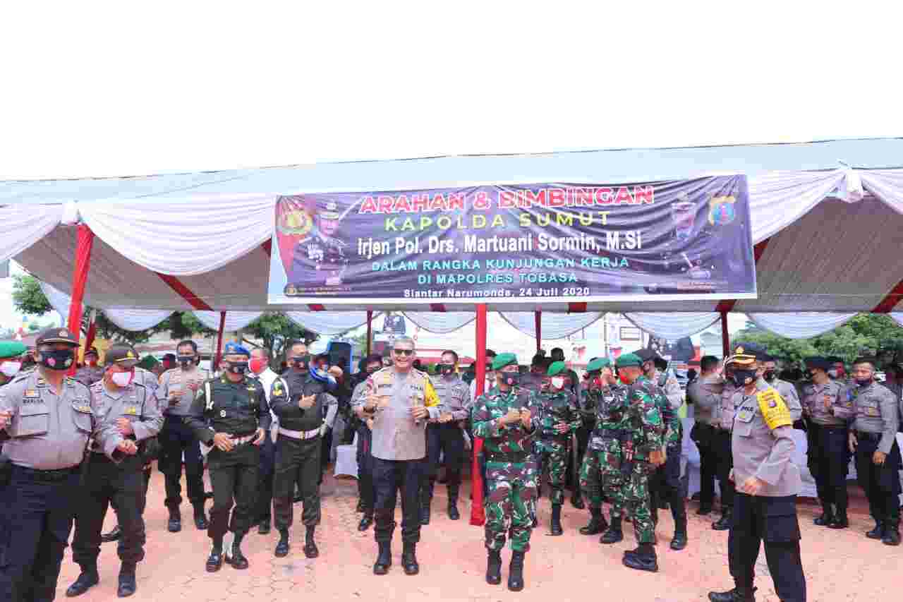 Kunker ke Mapolres Tobasa, Kapoldasu: TNI Polri Tidak Bisa Dipisahkan