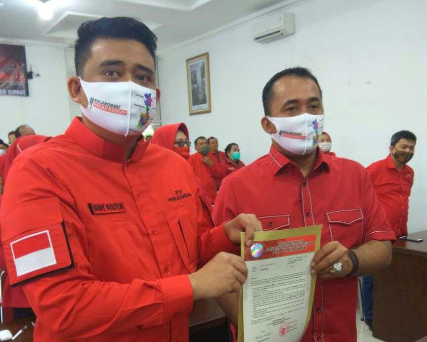 PDI P Resmi Mengusung Bobby Nasution-Aulia Rahman Untuk Maju di Pilkada Kota Medan 2020