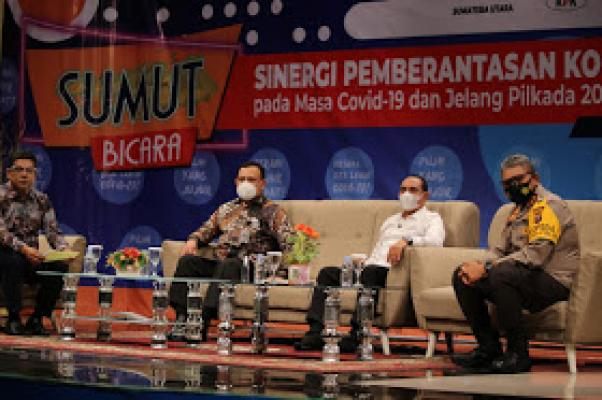 Sinergi Pencegahan Korupsi, Ketua KPK, Gubernur Sumut dan Kapolda Gelar Talk Show