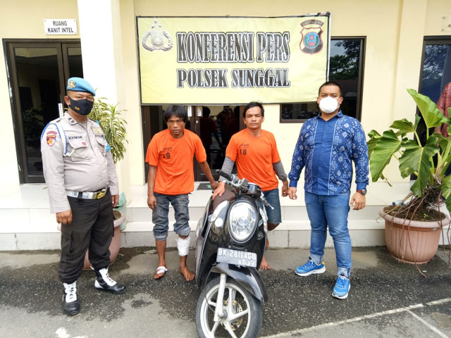 Kedua Kaki Komplotan Curanmor Dihadiahi Timah Panas