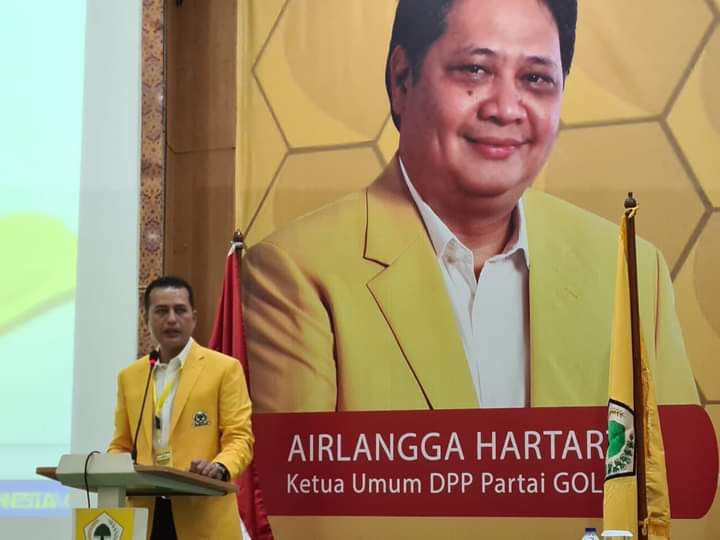Bupati Eddy Berutu Ucapkan Selamat Pada Musa Rajekshah Terpilih Sebagai Ketua DPD Golkar Sumut