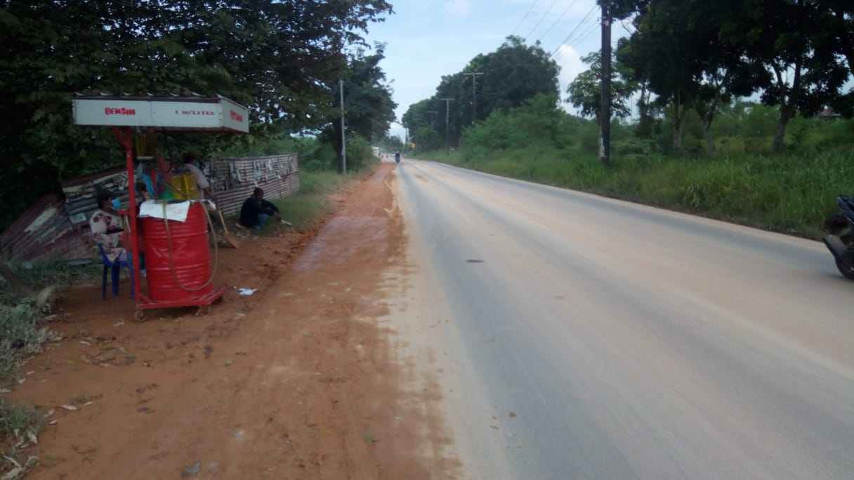 Akibat Debu dan Berlumpur, Pengguna Jalan Lintas Marina Resah