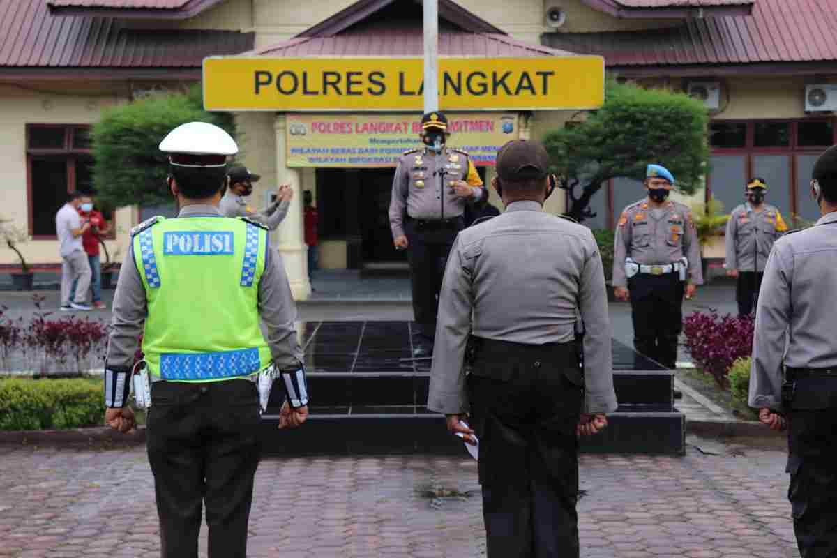Polres Langkat Berangkatkan 267 Personel Persiapan Serpas BKO Pengamanan Pilkada di Daerah 