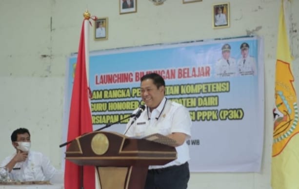 Tingkatkan Kompetensi Guru Honorer, Bupati Dairi Launching Bimbel Persiapan P3 2021