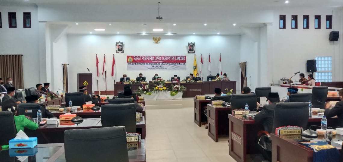DPRD Samosir Gelar Paripurna Peringatan Hari Jadi Kabupaten Samosir ke 18