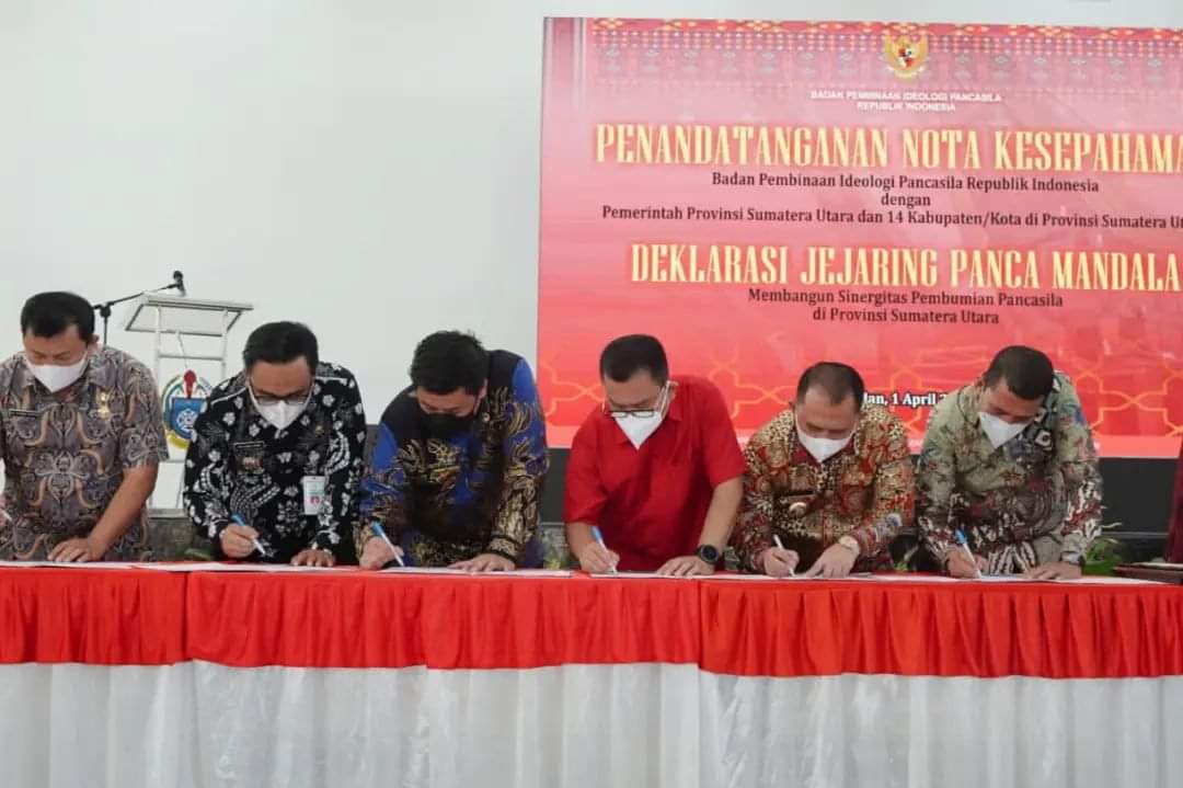 Labuhanbatu dan 13 Kabupaten Lainnya Tandatangani Nota Kesepahaman dengan BPIP RI