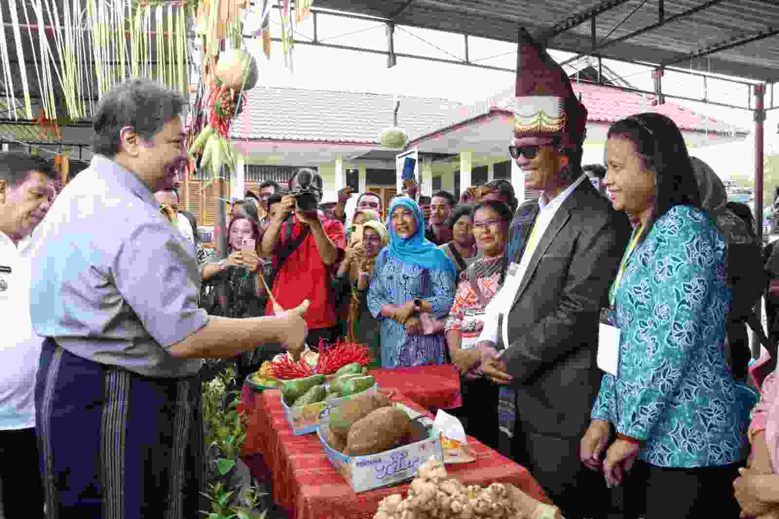 Airlangga Hartarto Launching Closed Loop Kawasan Pertanian Terpadu Simalungun