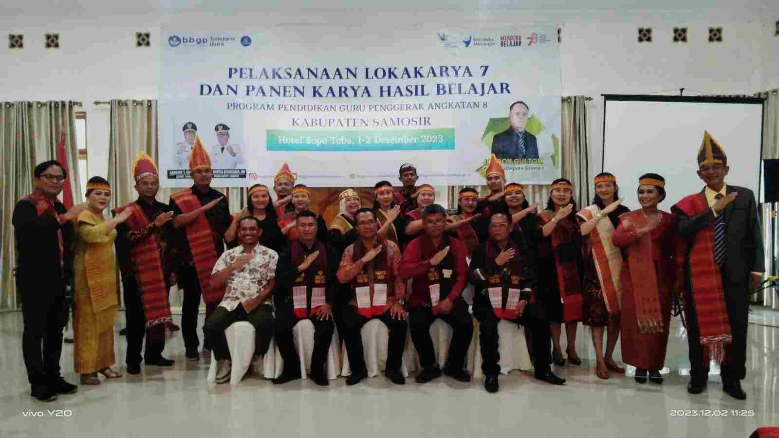 Bupati Samosir Buka Lokakarya 7 Panen Hasil Belajar Calon Guru Penggerak Angkatan 8