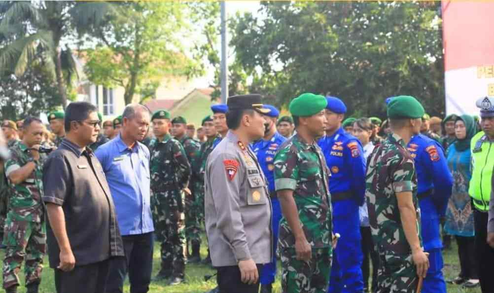 Forkopimda Gelar Apel Pasukan Rangka Pengamanan Kunker Presiden Jokowi