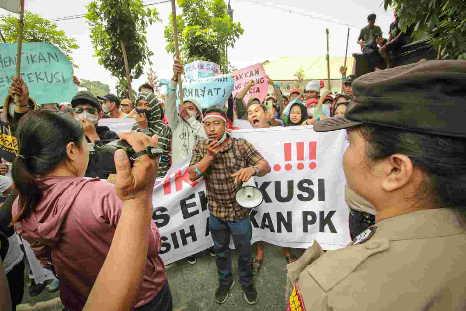 Polres Sergai Proaktif Pengamanan Unjuk Rasa di DPRD dan Pengadilan Negeri Sei Rampah