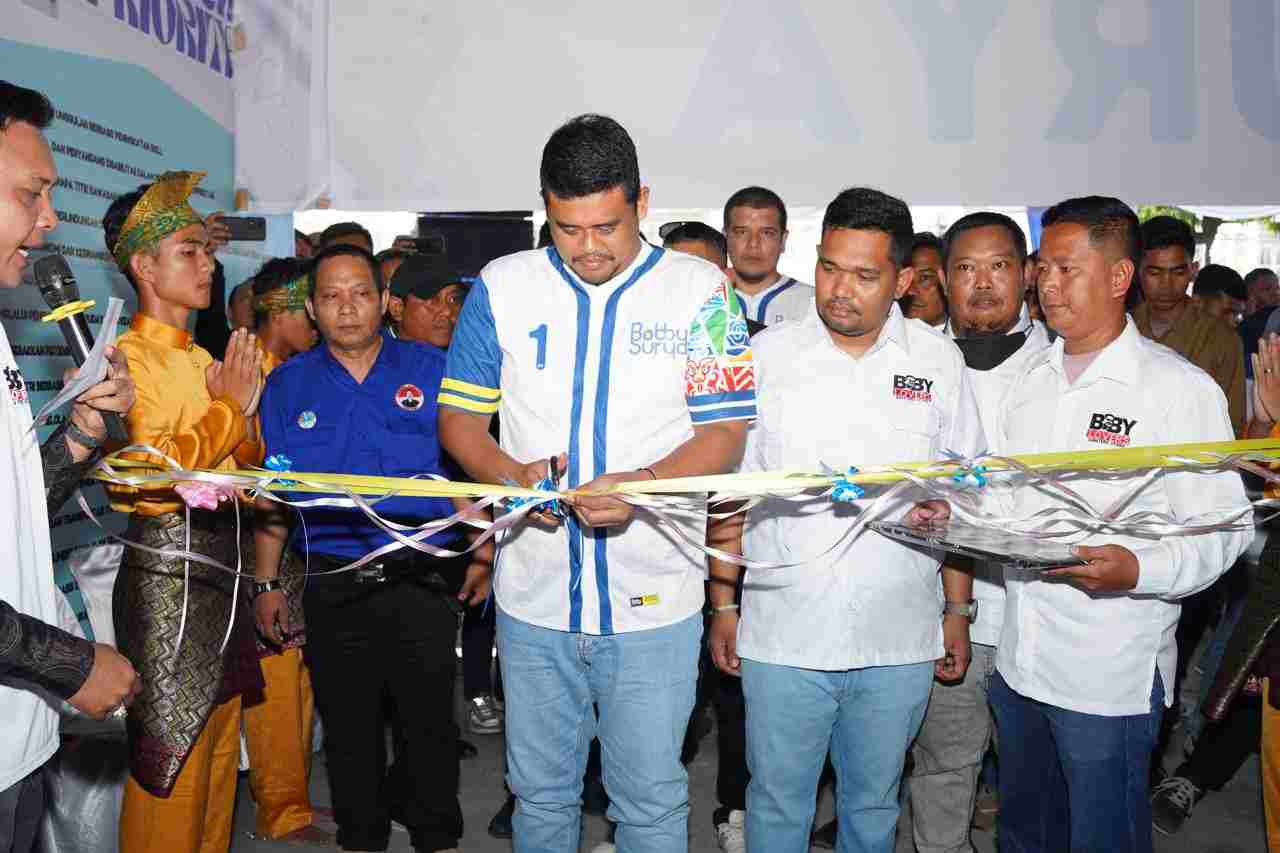 Resmikan Rumah Pemenangan di Tebing Tinggi, Bobby Nasution: Keluhan Masyarakat,Catat & Sampaikan