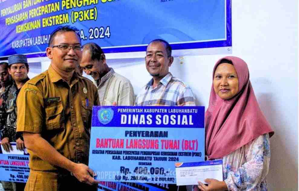 Dinas Sosial Labuhanbatu Salurkan BLT P3KE Kepada 3.038 KPM