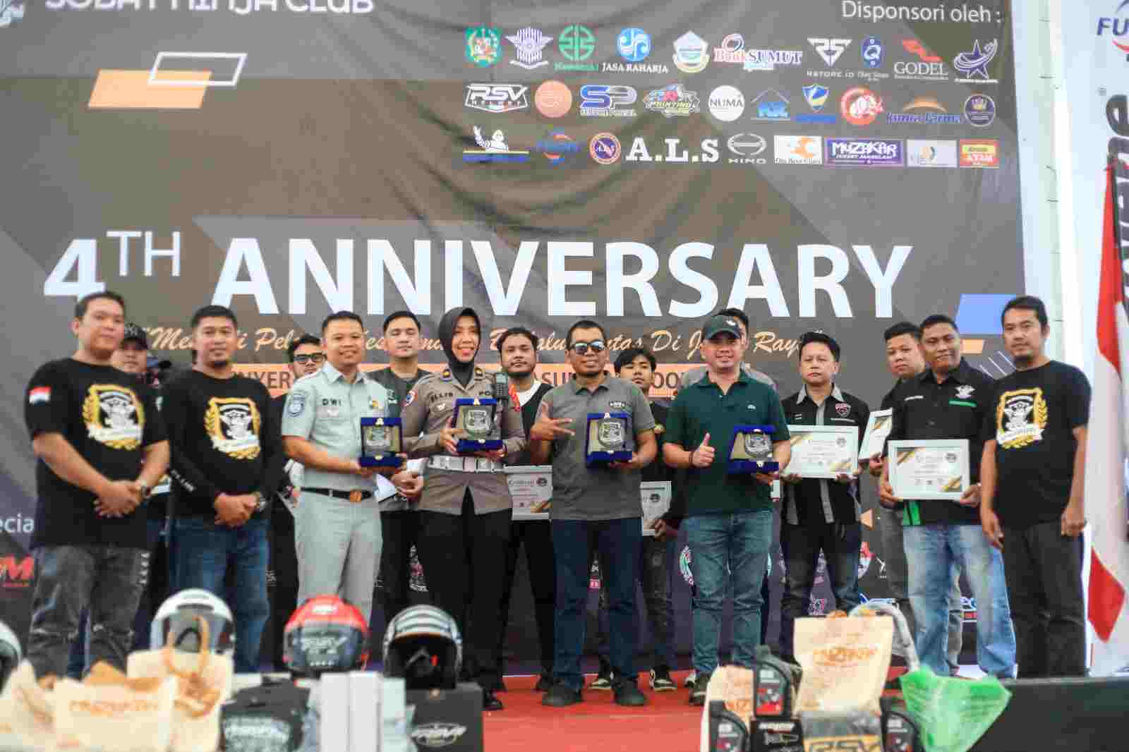 Anniversary ke- 4 Tahun, Pemko Medan Berharap Sonic Berikan Contoh Positif Bagi Komunitas Motor