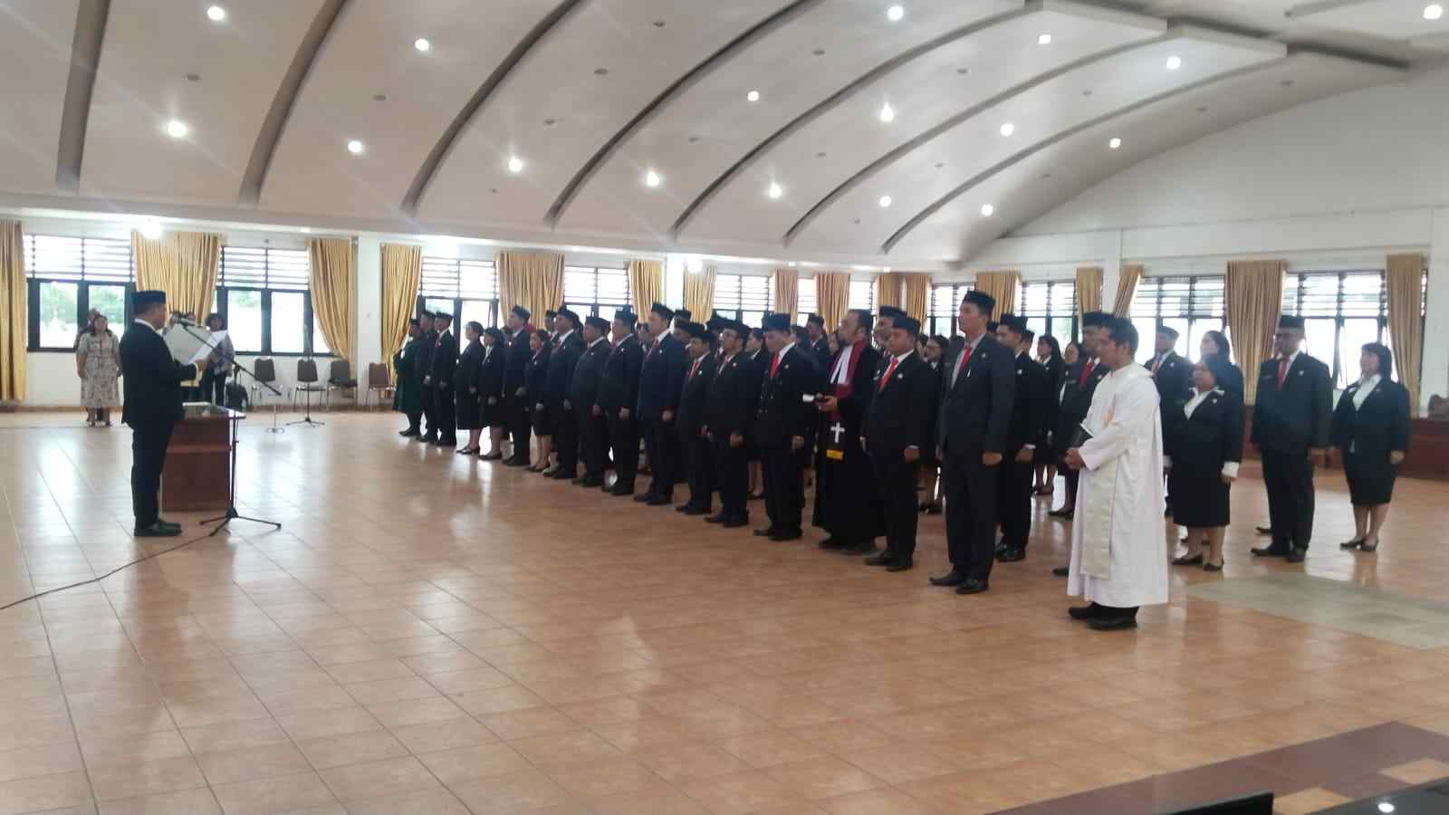 Bupati Karo Lantik 73 Pejabat Administrator, Pengawas, dan Kepala Puskesmas