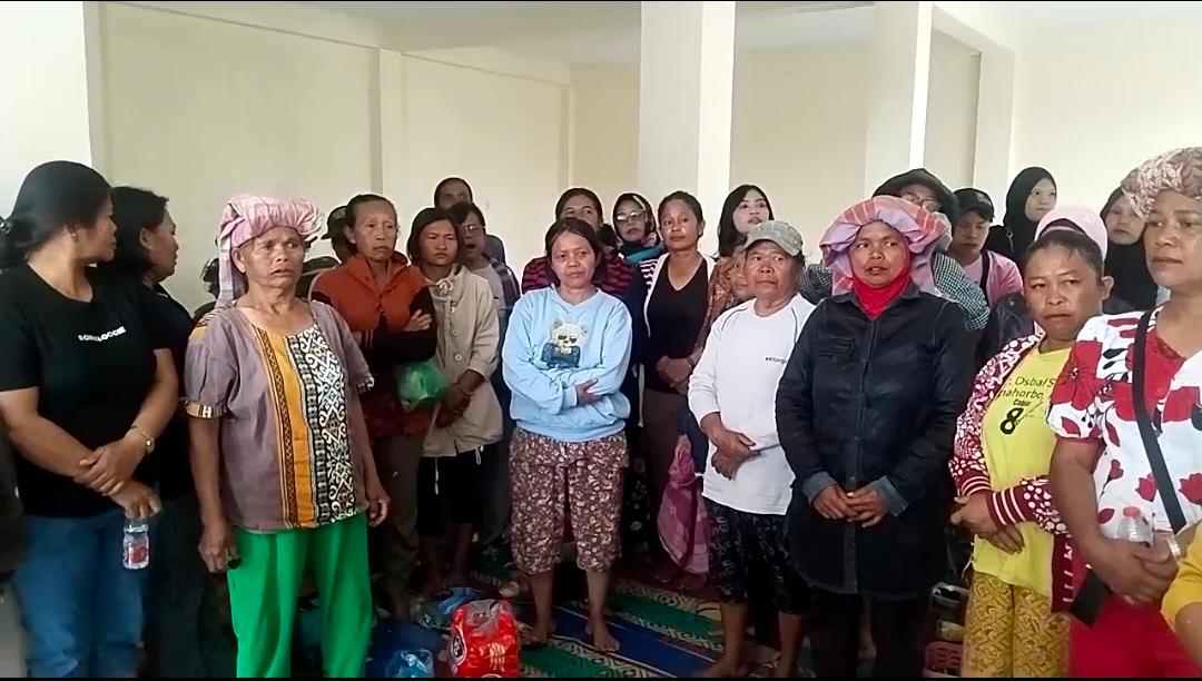 Pengungsi Sinabung Datangi Polres Karo, Laporkan Ucapan Orator Saat Aksi di Kejari