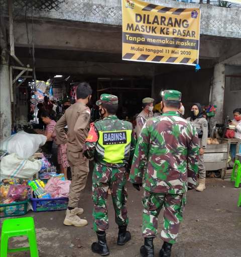 Tim Pendisplinan Patroli Gabungan Lakukan Penertiban Pemakaian Masker