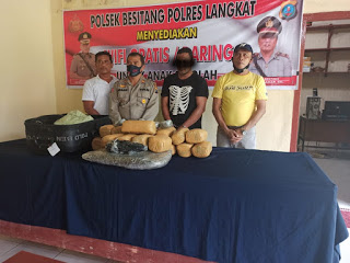Operasi Lintas Medan-Aceh, Polsek Besitang Tangkap 23,5 Kg Ganja Kering