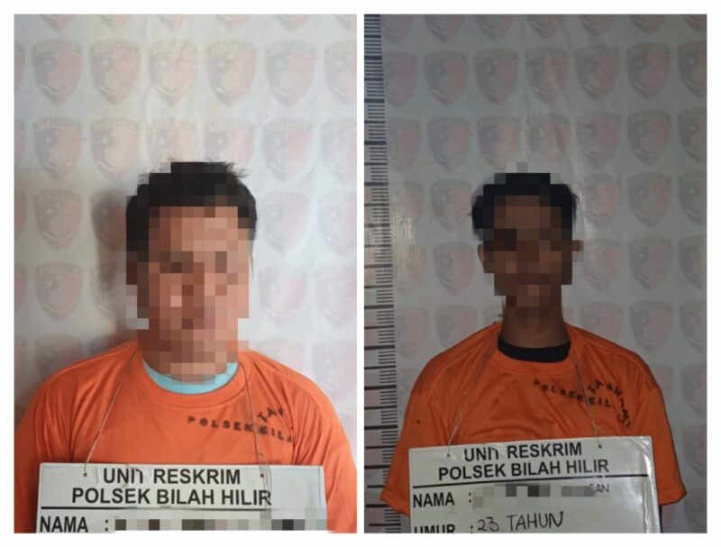 Polsek Bilah Hilir Ringkus Dua Pengedar Sabu, Satu Diduga Pemasok Berhasil Lari