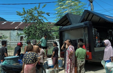Brimob Sumut Hadirkan Kehidupan di Tengah Krisis Air di Sibuluan Nauli