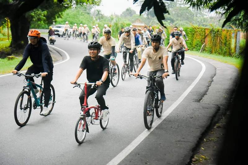 Kayuh 21 Km Bersama Forkopimda, Zakiyuddin Harahap Pantau Kota Medan dan Perkuat Sinergi