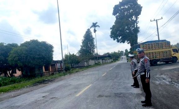 Liburan Akhir Pekan, Sat Lantas Polres Simalungun Amankan Jalur Wisata