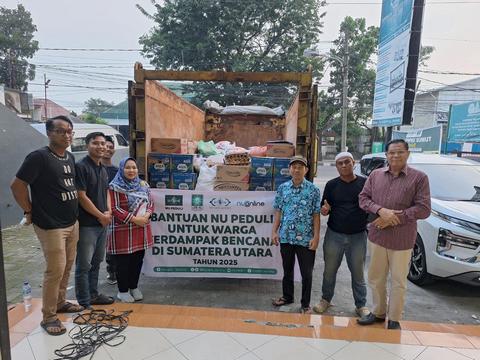LPBI NU Sumut dan LAZISNU Bantu Warga Terdampak di Langkat