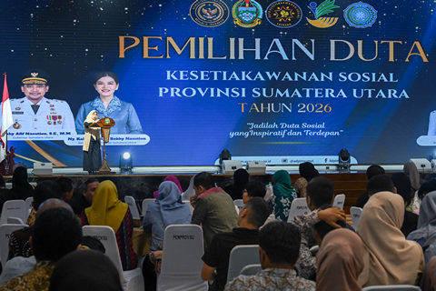 Titiek Sugiharti Ajak Duta Kesetiakawanan Sosial Sumut Jadi Agen Perubahan Generasi Muda
