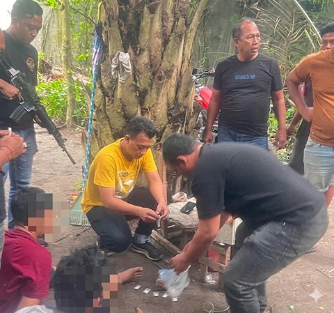 Sikat Peredaran Gelap Narkoba, Satres Narkoba Polres Sergai Gerebek Dusun III Kuala Lama
